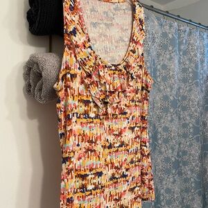 Merona Multicolor Abstract Tank Top